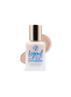 W7 W7 Legend Foundation - Creamy Liquid Foundation for Poreless, Semi-Matte Medium Coverage - 28ml (Fresh Beige)  - Image 1