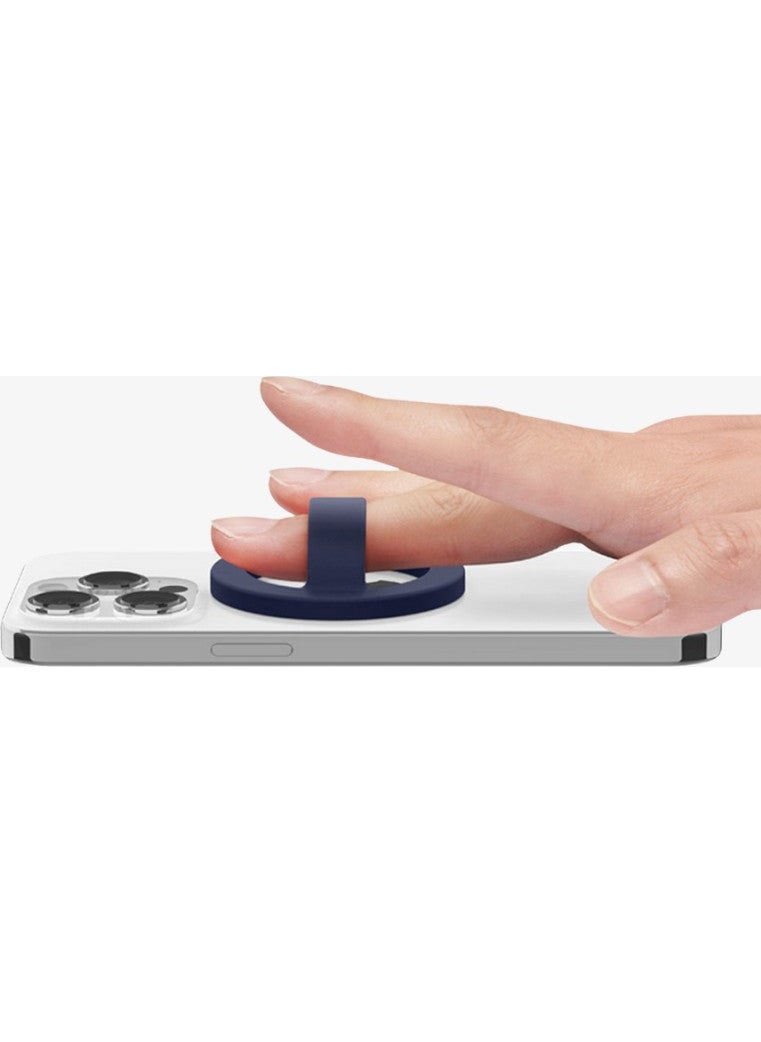 Spigen - Caseology Silicone Phone Holder with MagSafe for iPhone Nano Pop Blueberry Navy - AFA07059 - Image 1