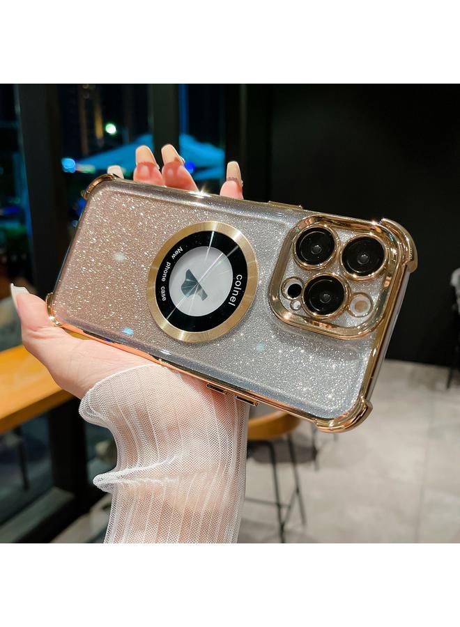 S-TOP Case For iPhone 14 Pro Max 6D Electroplating Gradient Glitter Armor Magsafe Phone Case - Image 1