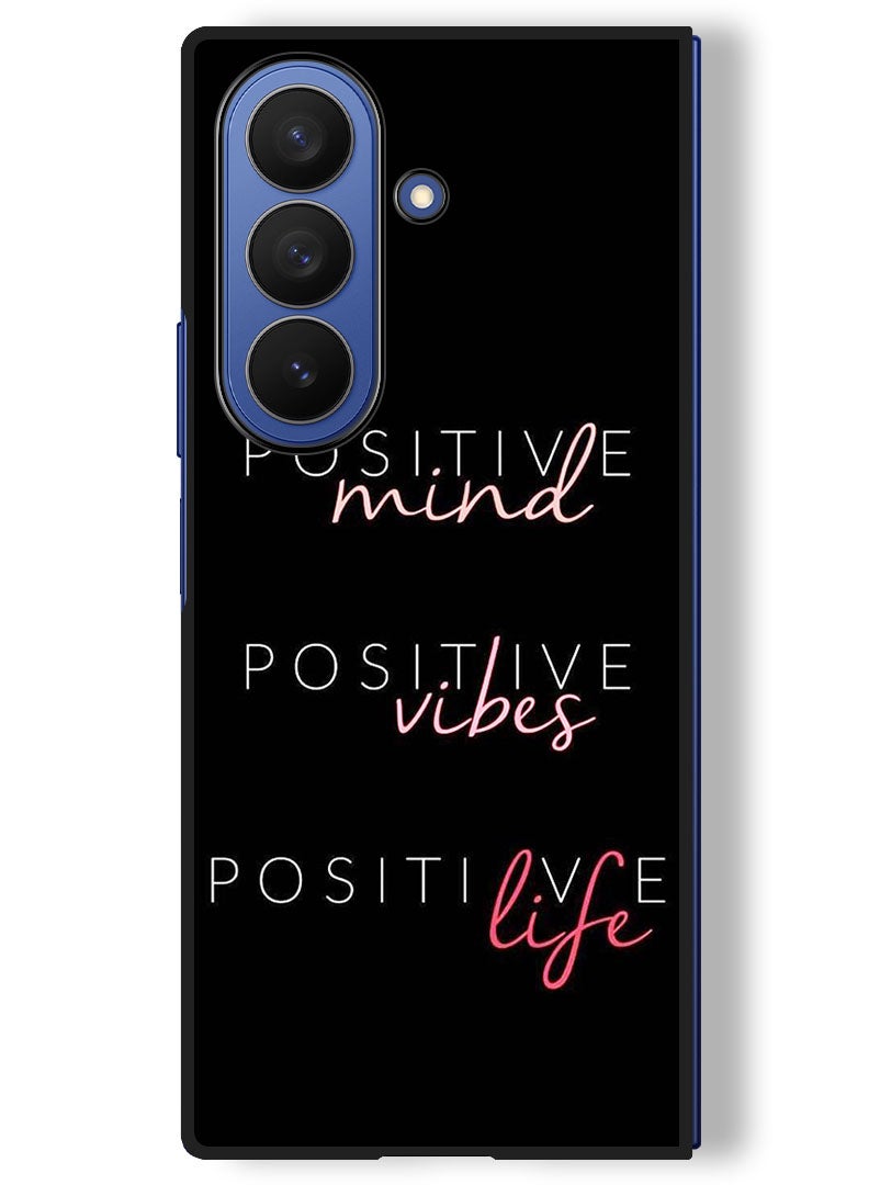 Theodor Case Compatible with Samsung Galaxy Z Fold 7 - 8 Inch Protection Shockproof Bumper Cover Positive Mind - Image 1