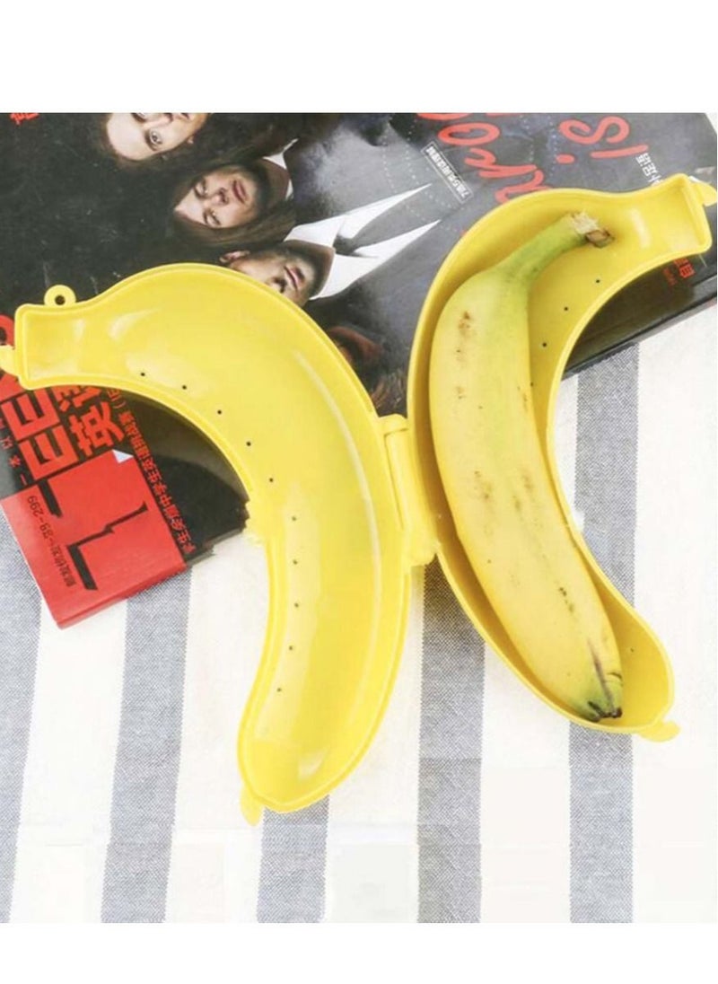 Captaintech Banana Case, Plastic Guard Protector Case Lunch Box Container Holder Carrier Bag Food Fruit Storage Anti Bruising 3pcs  - Image 4