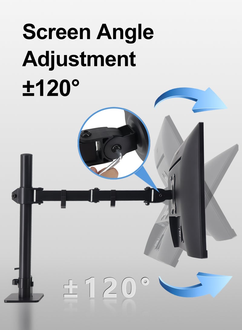 Dual Monitor Mount with Clamp and Grommet Base, Heavy Duty Gaming Monitor Stand, Fully Adjustable Arms, Hold 2 Screens up to 32 inches and 9kg - Image 5