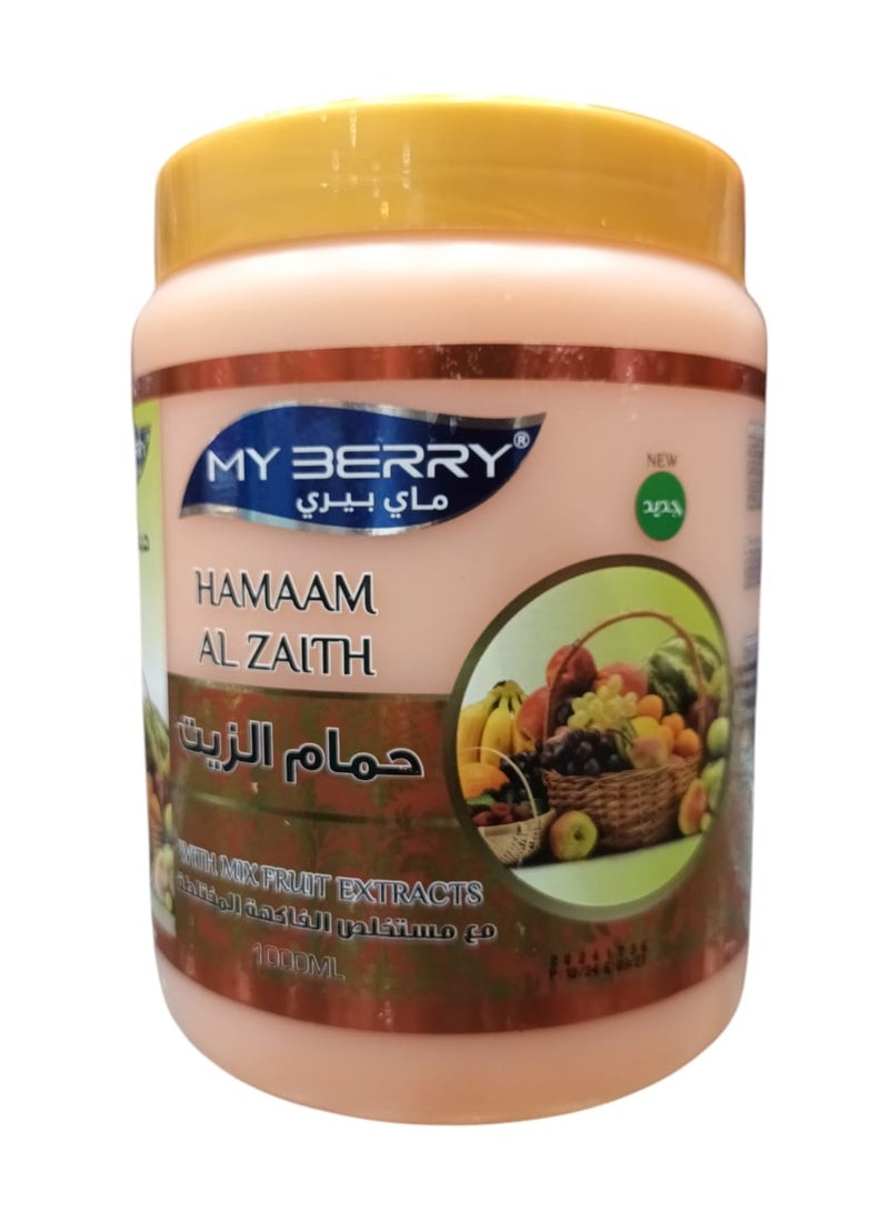 ماي بيري حمام الزيت بخلاصة الفاكهة المختلطة لترطيب وتغذية الشعر  1000 مل