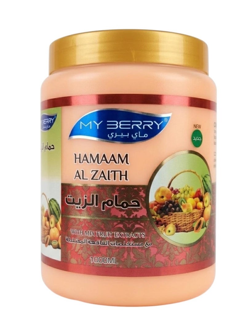 ماي بيري حمام الزيت بخلاصة الفاكهة المختلطة لترطيب وتغذية الشعر  1000 مل - Image 1