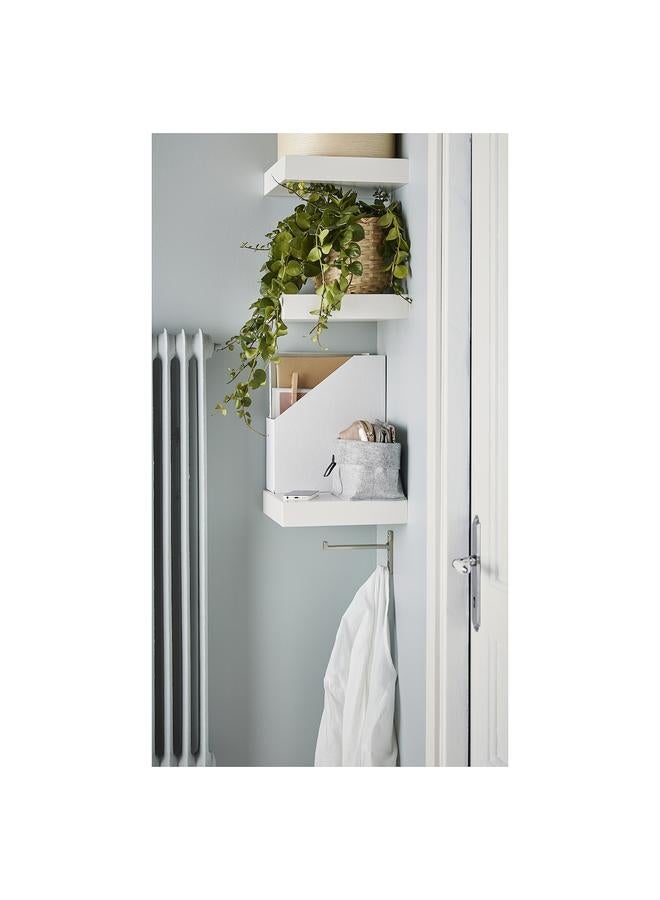 زبون رف حائط، أبيض، 30×26 سم - Image 3