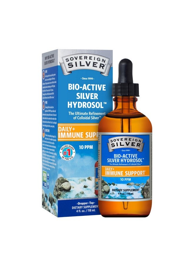 سوفرين سيلفر محلول الفضة الحيوي النشط من سوفيرين سيلفر لدعم المناعة - فضة غروانية - 10 جزء في المليون، 4 أونصة (118 مل) - قطارة - Image 1