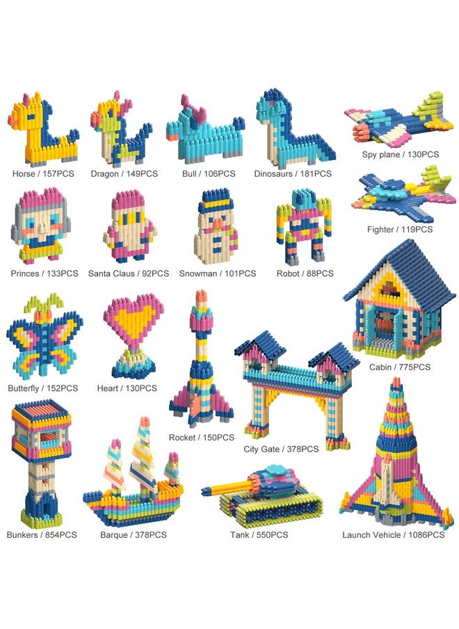Tigerhu Tigerhu Kids 1120pcs Building Blocks Set Educational STEM Building Toy, Construction Block Toys Set Learning Playset Kit for Boys Girls, Child Brain Development Preschool Kindergarten Toy Age 3+  - Image 3
