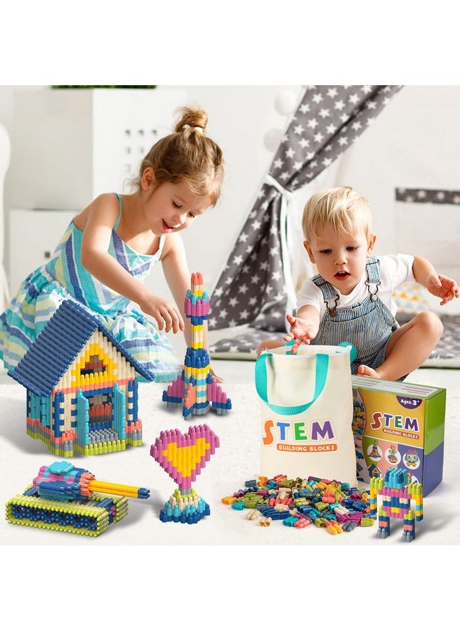Tigerhu Tigerhu Kids 1120pcs Building Blocks Set Educational STEM Building Toy, Construction Block Toys Set Learning Playset Kit for Boys Girls, Child Brain Development Preschool Kindergarten Toy Age 3+  - Image 5