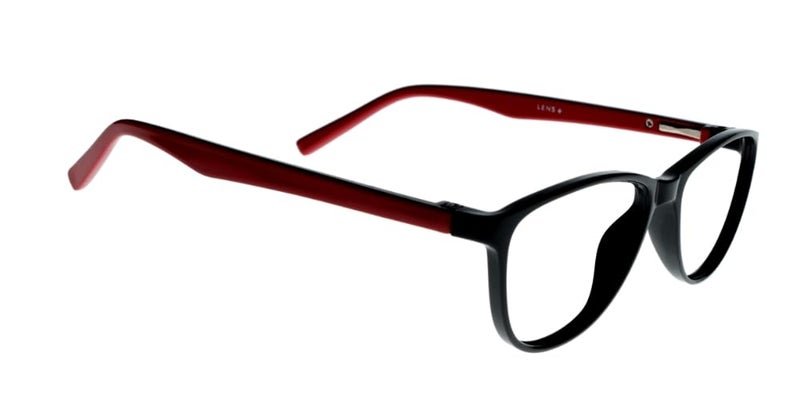 Lens + Lensplus Cateye Shape TR Full Rim Eyeglasses with Lightweight Unisex Eyewear for Men & Women | Stylish Computer & Daily Use Frame - Image 3