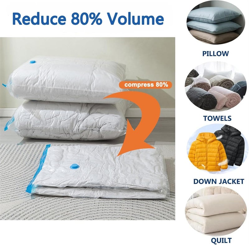 Funny Teddy 5 Pack Vacuum bags for clothes with pump - Vacuum Storage Bags with Hand Pump - vaccine bags for clothes with pump - vacuum bag Compression packing bags - Image 2