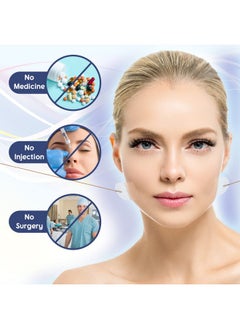 Maitys 204 Pieces Face Lift Tapes With Lifting Rope Sets 180 Pieces Face Tape Lifting Invisible Adhesive Lifting Patch Quick Face Lifting Band Neck And Eye Lift Tape For Women Ladies Face Beauty  - Image 5