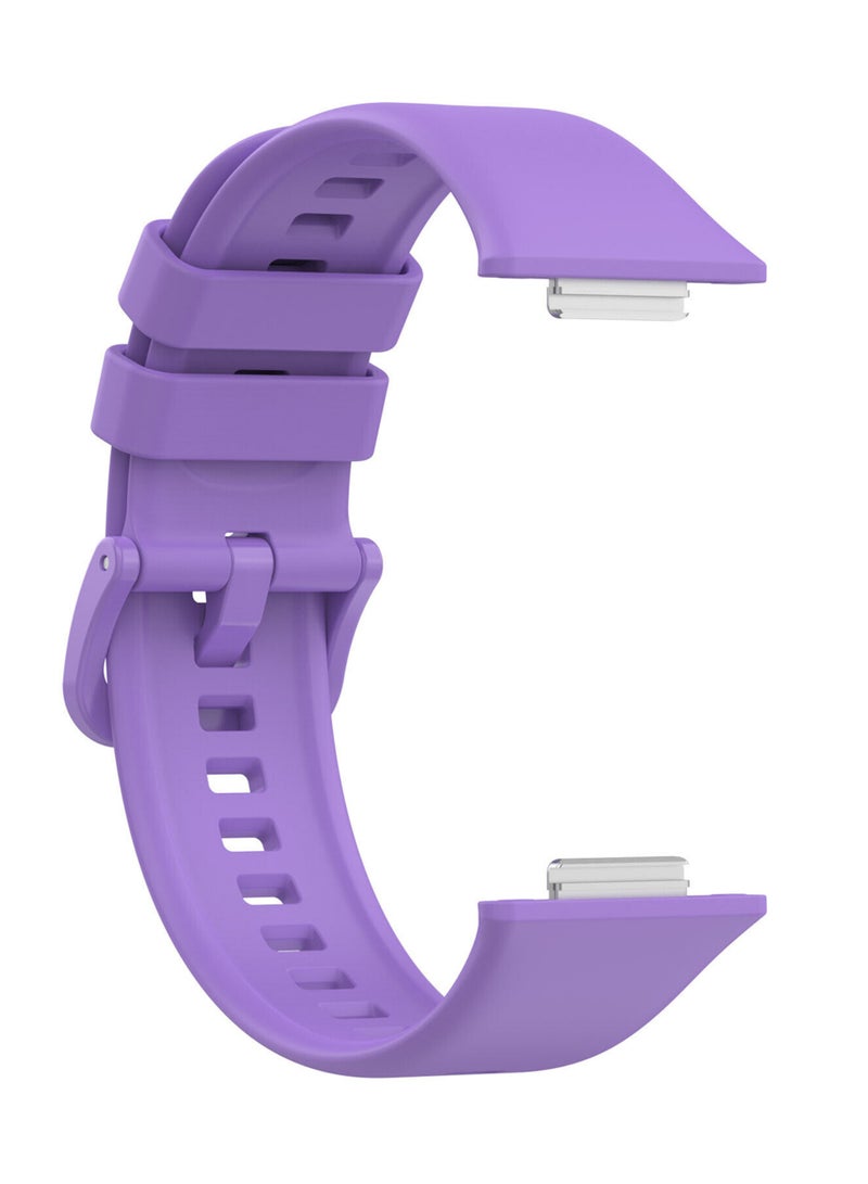 Soft Silicone Strap Replacement Bands For Huawei Watch Fit 2 - Purple - Image 2
