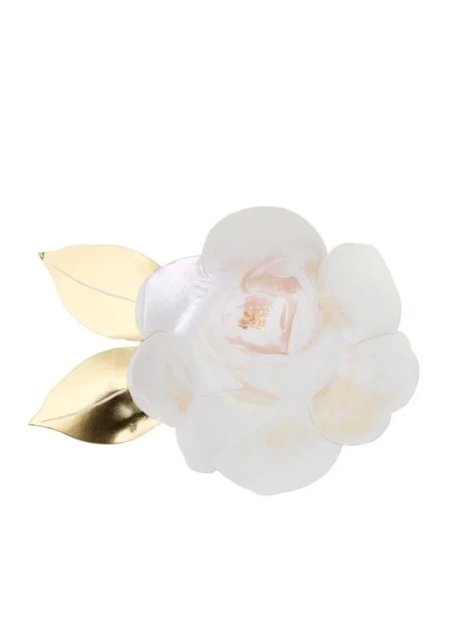 Meri Meri White Rose Plates