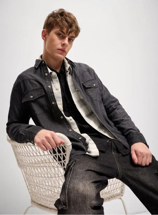 THE BEAR HOUSE  Men's Shirt for Casual and Formal Wear | Classic Button-Down Style for Office, Daily Use, Travel, Events & All-Season Outfits | Versatile & Stylish Wardrobe Essential for Every Occasion for Men | Best Price UAE