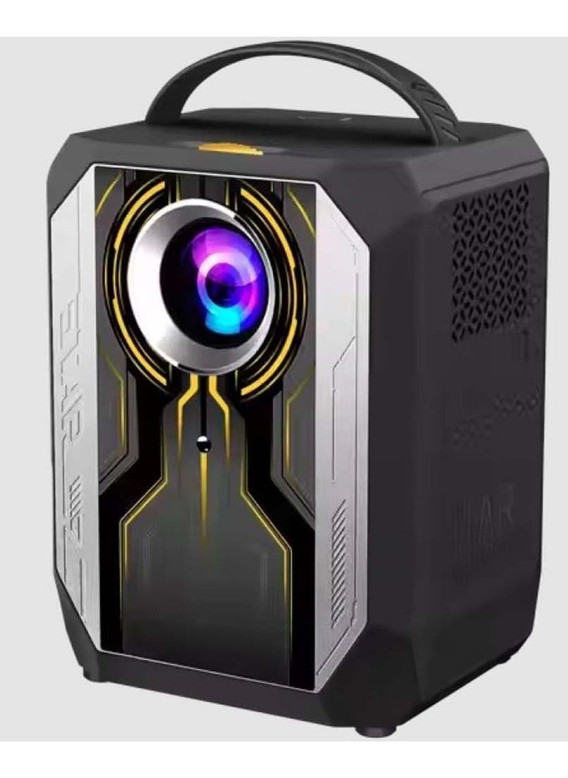 ELTRAZONE Q5 Portable Projector – Full HD Mini Projector with 1080P Support for Crisp and Clear Images – Compact, Lightweight, and Easy to Carry – Ideal for Home Theater, Outdoor Movie Nights, Gaming, and Professional Presentations – Stylish Black Design  - Image 1
