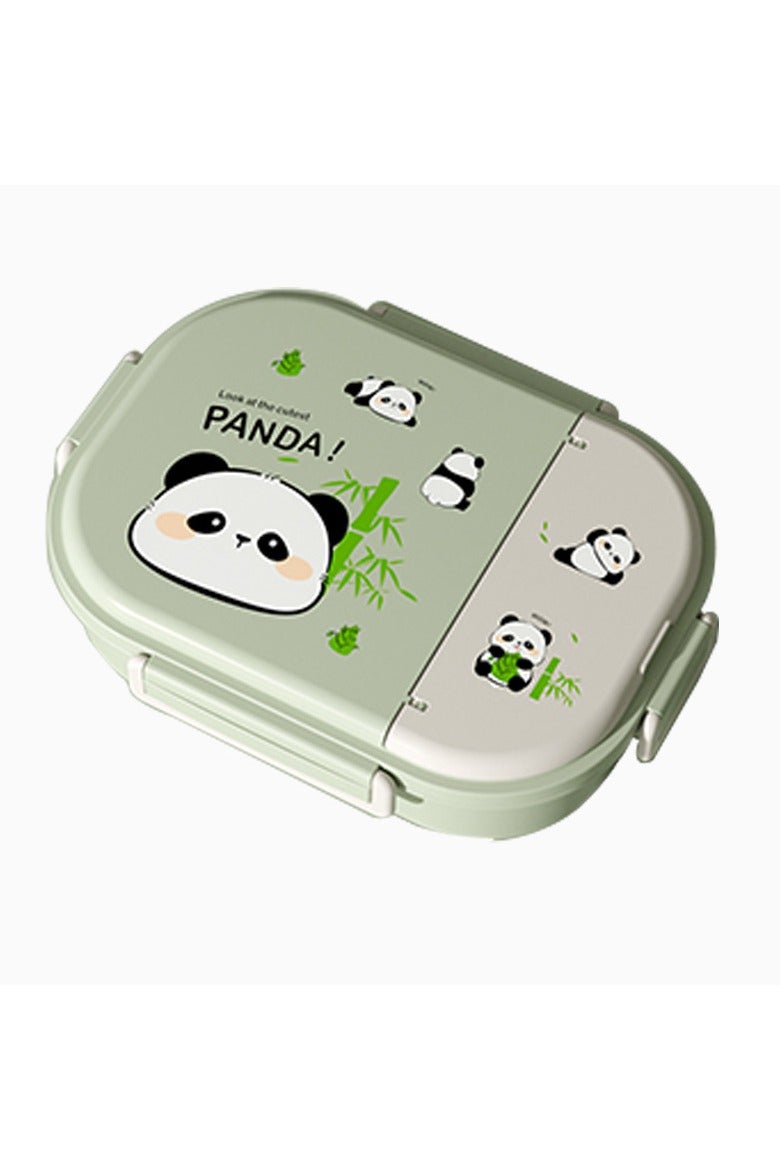 general Green Panda 316 Stainless Steel Lunch Box (Four Compartments, 1600ML) with Chopsticks, Spoon, and Soup Bowl - Portable Lunch Box for Students and Working Professionals - Image 4