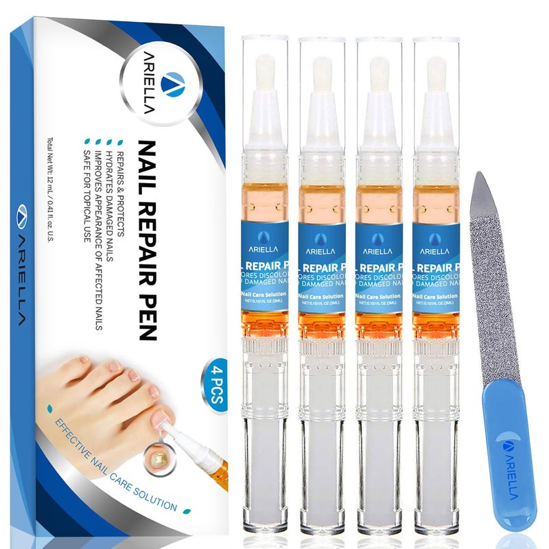 Ariella Toenail Fungus Treatment Extra Strength: Nail Fungus Treatment for Toenail - Fungal Nail Repair Pen 4 Packs 
