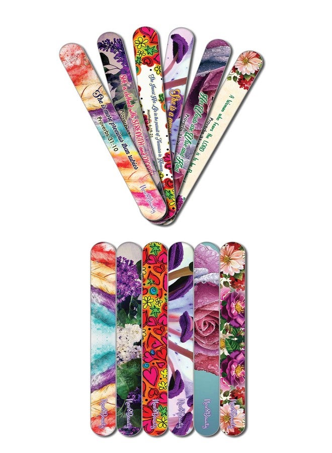 NewEights Christian Emery Board - Virtuous Woman (36-Pack) -150/150 Grit Colorful Nail File - Nail Spa Party Favors Supplies - Best Stocking Stuffers Gift for Girls Women Kids Mom Girlfriend - - Image 5