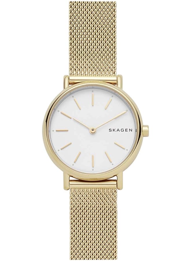 سكاجين ساعة سيجناتور للنساء بسوار من الستانلس ستيل وعرض تناظري - Image 1