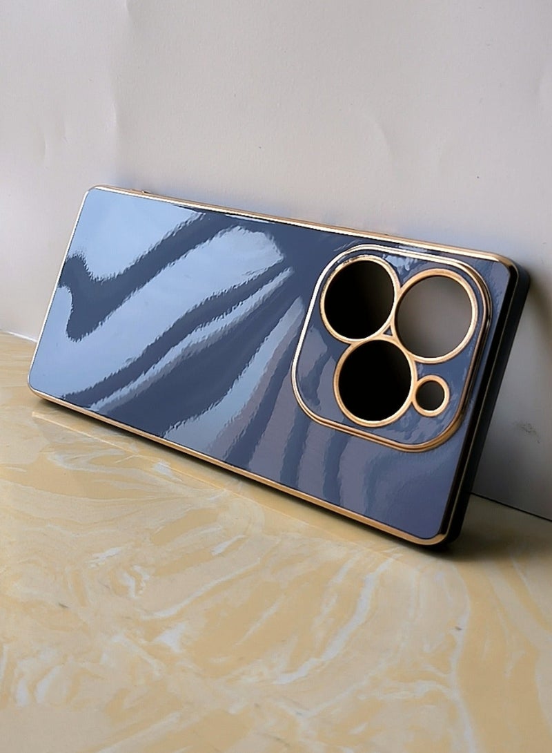 TEAM LUXURY ITEL S23+ 4G Mobile Phone Case Cover, Luxury Plating Soft Back Cover, Raised Full Camera Protection - Image 2