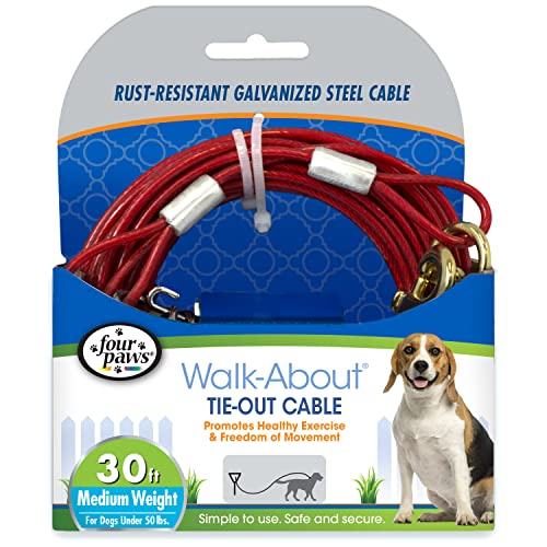Four Paws Medium Weight Dog Tie Out Cable - Image 1