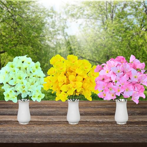 Tdas Silk Artificial bougainvillea flower plant for home decor items decoration decorative living room fake aesthetic balcony table vase house bedroom (without vase pots) 35 cm - 2 Pcs (Light Pink) - Image 3