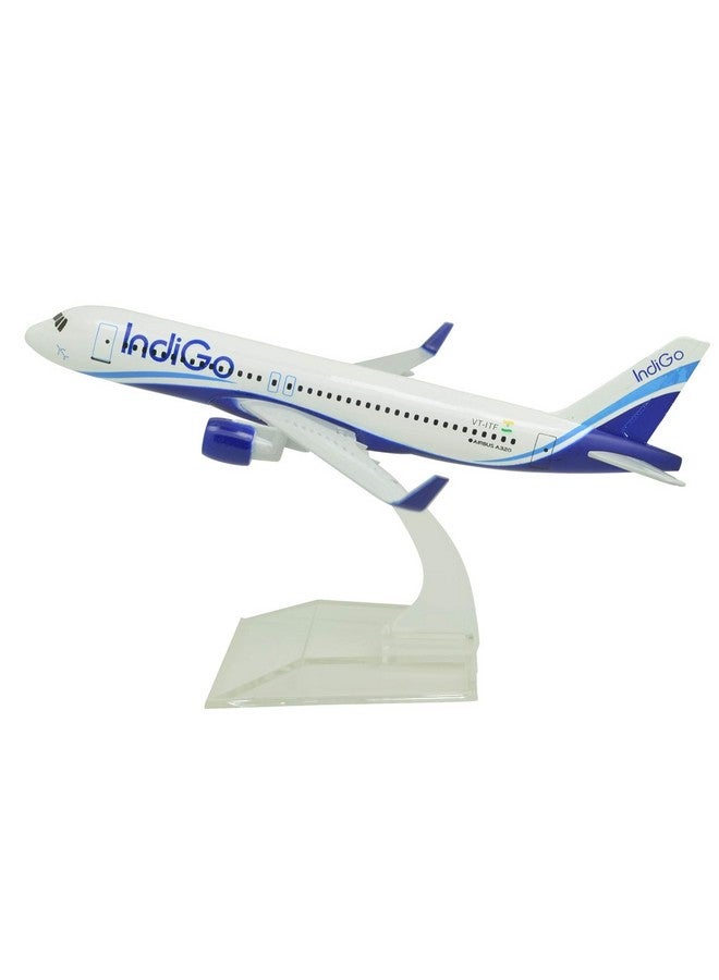 SCHUBERT only for Display Diecast Aeroplane Scale Model Size -16 cm X 14 cm (Indigo Airlines) - Image 1