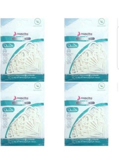Mint Flavored Double Sided Toothpick Floss 50 x 4 Pieces