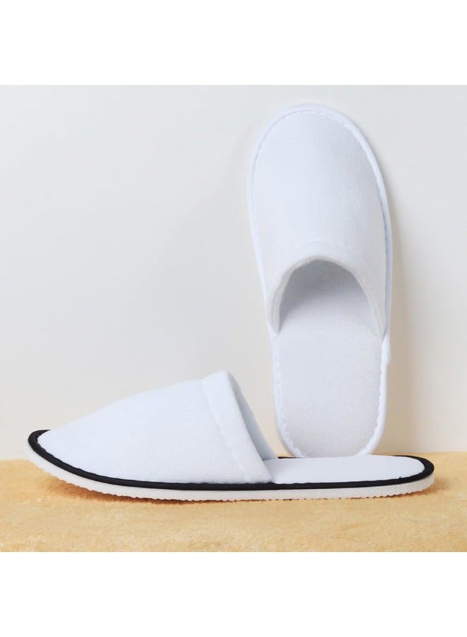 Yeios 20 Pairs Disposable Slippers for Guests Hotel Slippers Spa Slippers Non-slip Washable House Slipper Bulk for Adult for Men and Women White - Image 3
