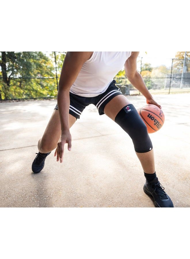 Bauerfeind Sports Compression Knee Support NBA Miami Heat - Lightweight Design with Gripping Zones for Basketball Knee Pain Relief & Performance (Heat, XL) - Image 5