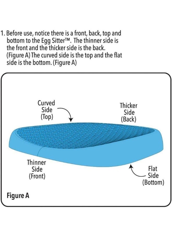 Bulbhead Egg Sitter Seat Cushion by BulbHead with Non-Slip Cover, Breathable Honeycomb Design Absorbs Pressure Points  - Image 3