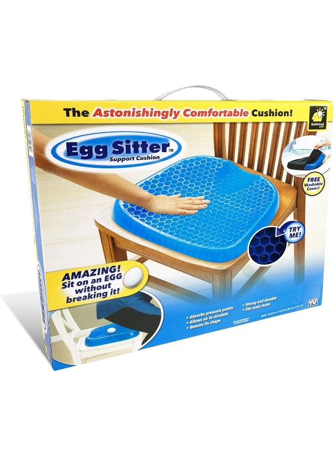 Bulbhead Egg Sitter Seat Cushion by BulbHead with Non-Slip Cover, Breathable Honeycomb Design Absorbs Pressure Points  - Image 1