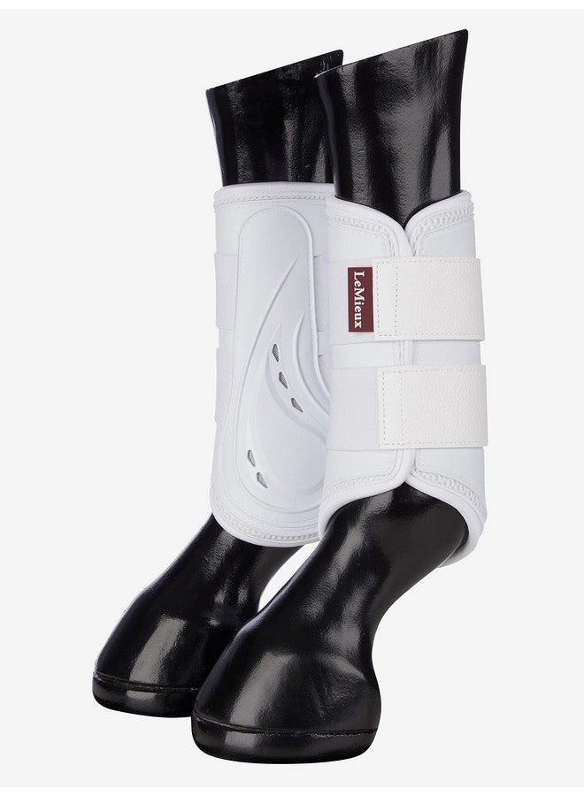 LeMieux ProShell Brushing Horse Boots - Protective Gear and Training Equipment - Equine Boots, Wraps & Accessories (White - Large) - Image 1