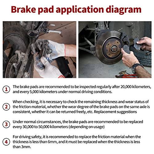 Road Passion Rear Brake Pads for CAN-AM Spyder RS Phantom Black 09 R/Spyrder RT-S 10-12 R/Spyder RT 10-12 R/Spyder RS-S 10-12 R/Spyder RS 10-12 R/Spyder RT LTD 11-12 R - Image 5