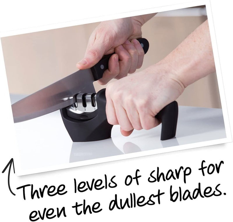 Kmils Knife Sharpener for Kitchen Knife Sharpener Tool Knife Sharpner Knives Sharpener Scissors and Knife Sharpener Machine - Image 3