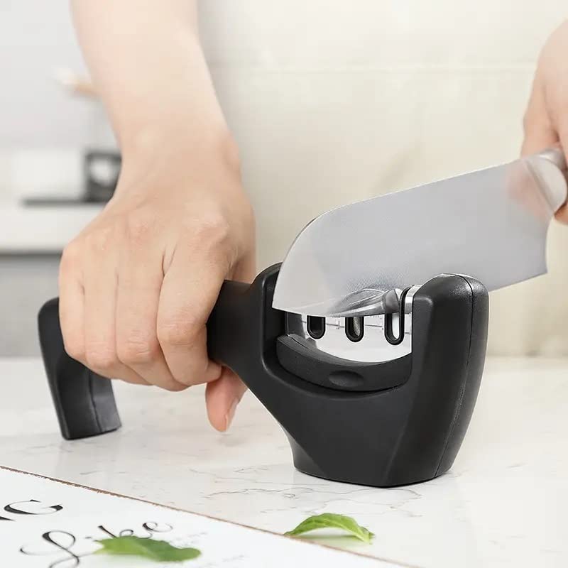 Kmils Knife Sharpener for Kitchen Knife Sharpener Tool Knife Sharpner Knives Sharpener Scissors and Knife Sharpener Machine - Image 1