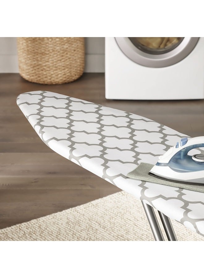 Whitmor غطاء وطاولة كي فاخرة (لا تشمل طاولة الكي) - رمادي ميداليون - Image 4