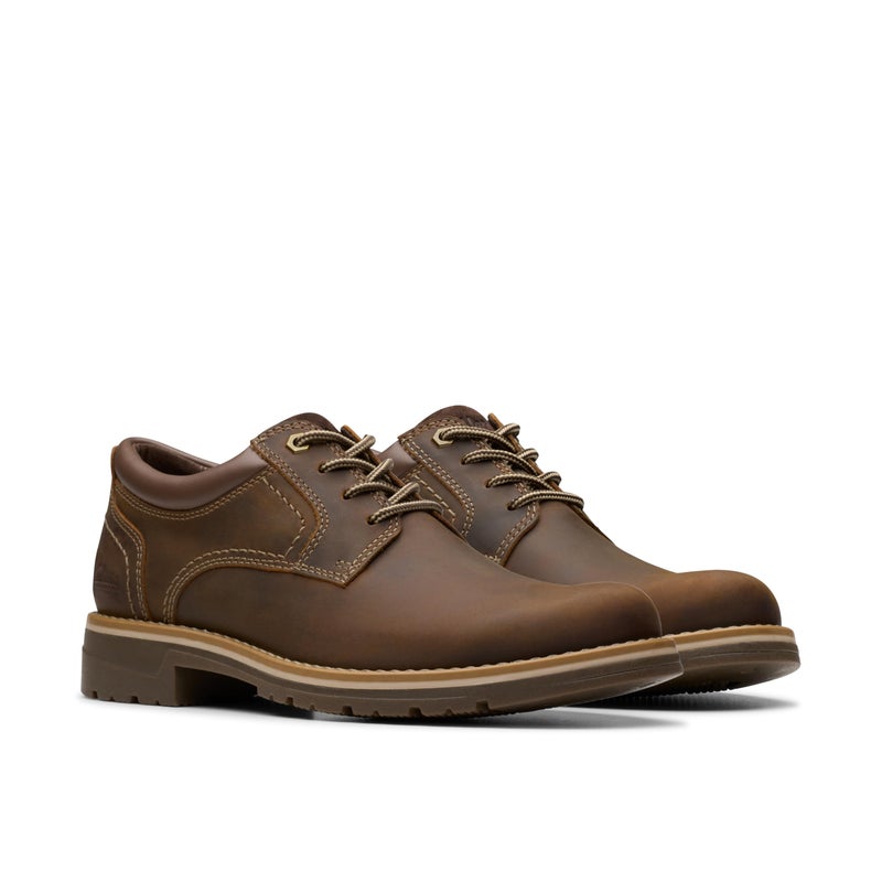 Clarks Collection Men's Morris Low AP Oxford, Beeswax Leather, 7 Wide US - Image 5