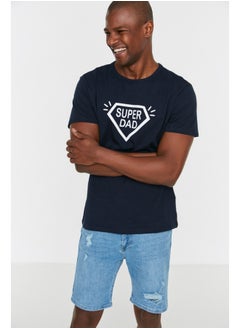 Man T-Shirt Navy