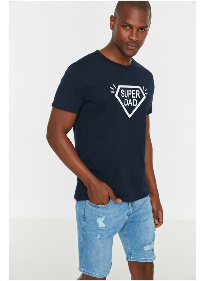 trendyol - Man T-Shirt Navy - Image 1