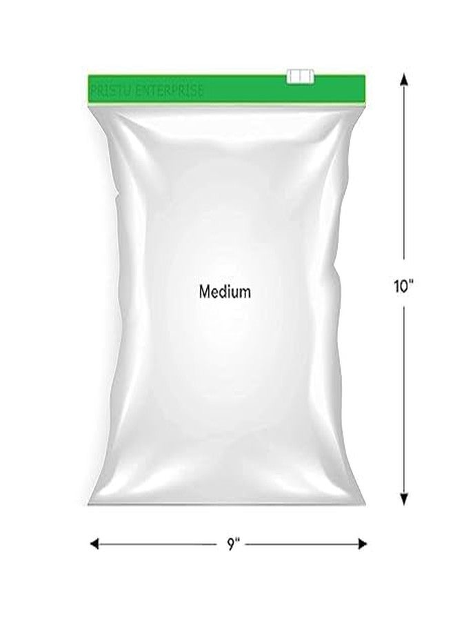 Nirvik Zip lock Bag For Storage,Zip lock Pouches,Ziplock Bags For Fridge Storage,Freezer RE-USABLE Zipper Bags,Zip lock bags Medium (9"X 10") (10) - Image 4