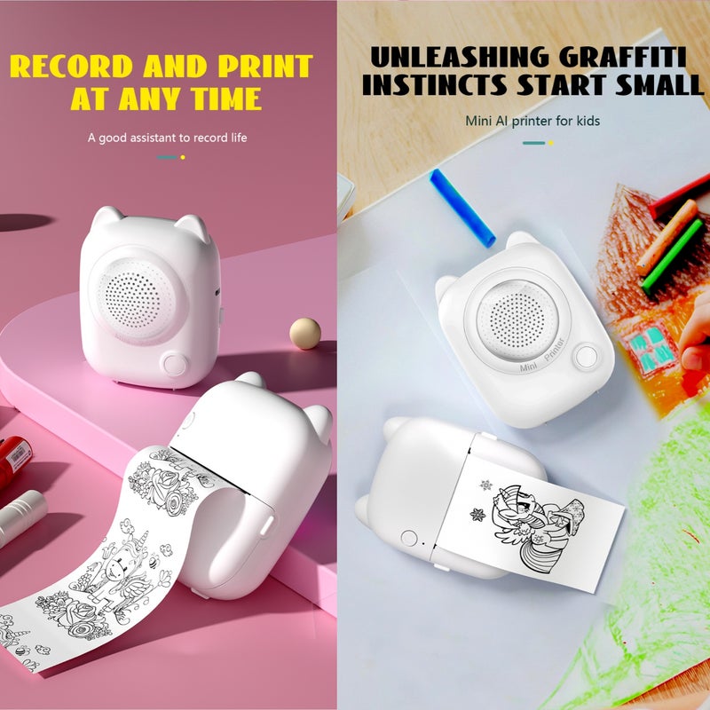 AI Printer Smart Q&A AI Drawing Voice-Controlled Printing APP-Connected Portable Printer - Image 5