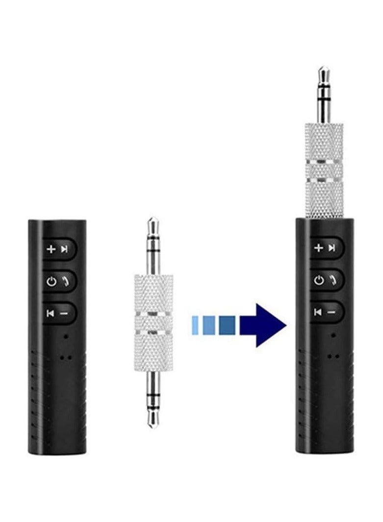 3.5mm Jack Bluetooth Car Kit – Universal Hands-Free Music Audio Receiver Adapter for Speakers, Headphones, and Car Stereo – Auto AUX Kit - Image 3