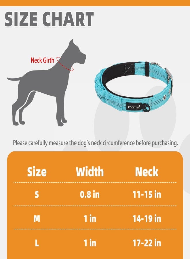 كولتيل طوق كلاب شديد التحمل من KOOLTAIL بمقبض للكلاب الكبيرة، طوق من النايلون الباليستي للتدريب والتحكم، طوق كلاب عاكس سميك مبطن ناعم مع مشبك معدني قابل للتعديل للمشي، أخضر L - Image 2