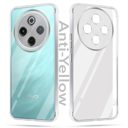 Jkobi Lifetime Anti-Yellow Clear Back Cover Case for Vivo T4 (Sleek Hard Crystal | Shockproof and Camera Protection) - Image 1