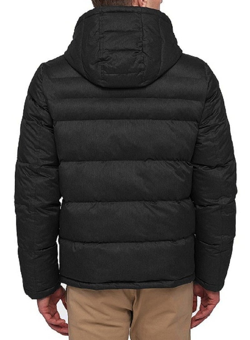 general Long-sleeved zip-up puffer winter jacket with removable hood - Image 3