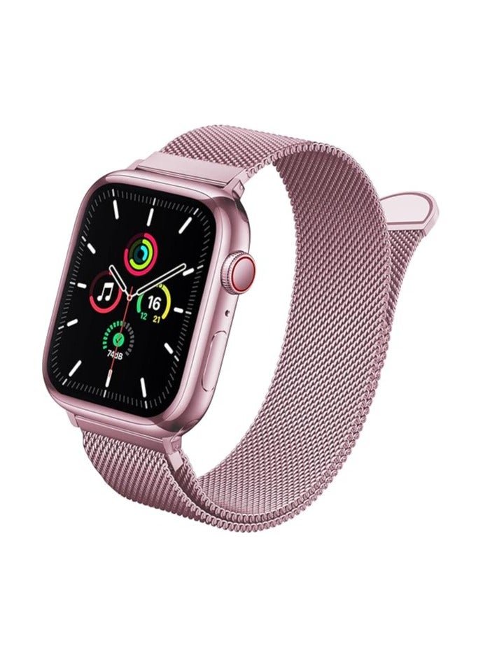 متوافق مع سوار ساعة Apple Watch مقاس 49 مم للنساء والرجال، سوار معصم معدني مغناطيسي من الفولاذ المقاوم للصدأ متوافق مع سلسلة iWatch Ultra - Image 2