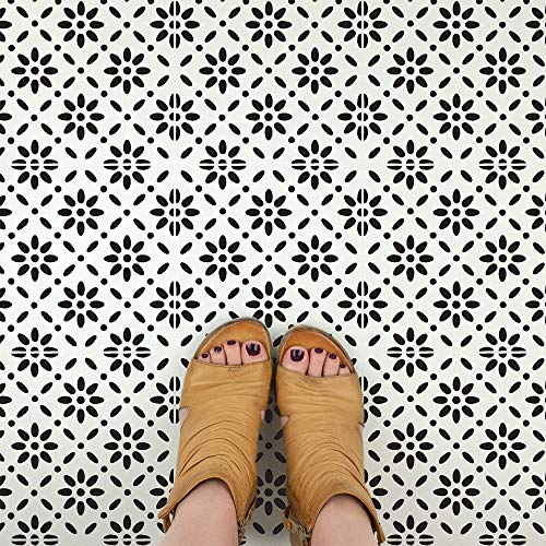 Stencil Revolution Bjorn Tile Stencil - Reusable Scandinavian Tile Stencils For Painting Custom Floors, Walls, Furniture And More! - Image 2