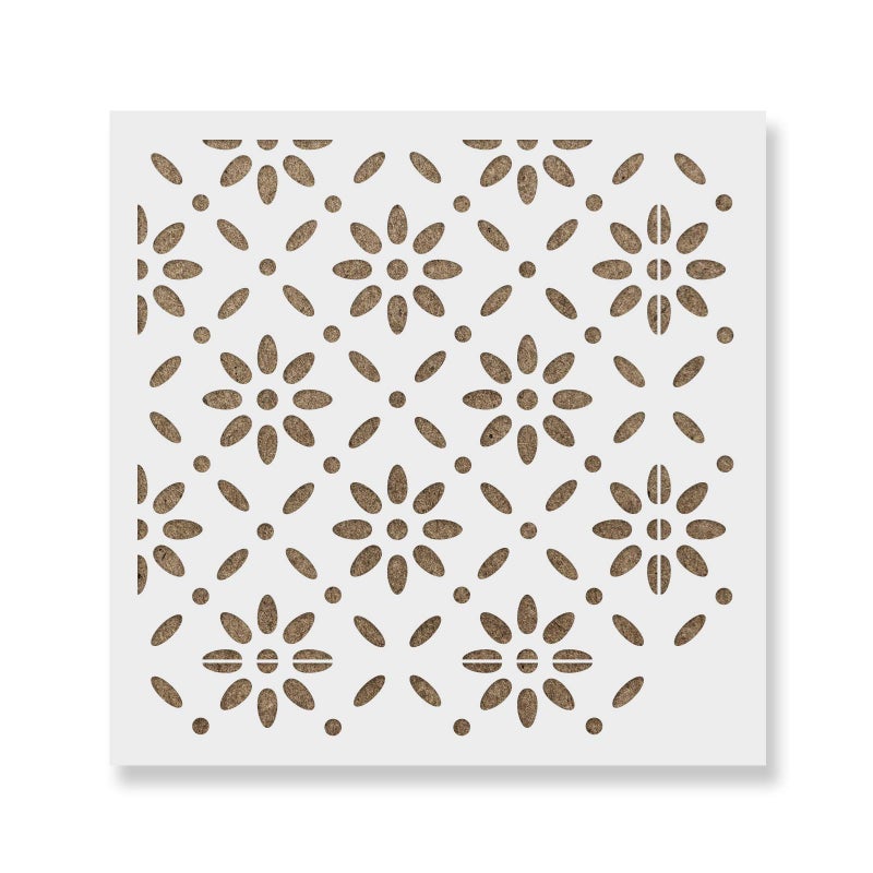 Stencil Revolution Bjorn Tile Stencil - Reusable Scandinavian Tile Stencils For Painting Custom Floors, Walls, Furniture And More! - Image 5