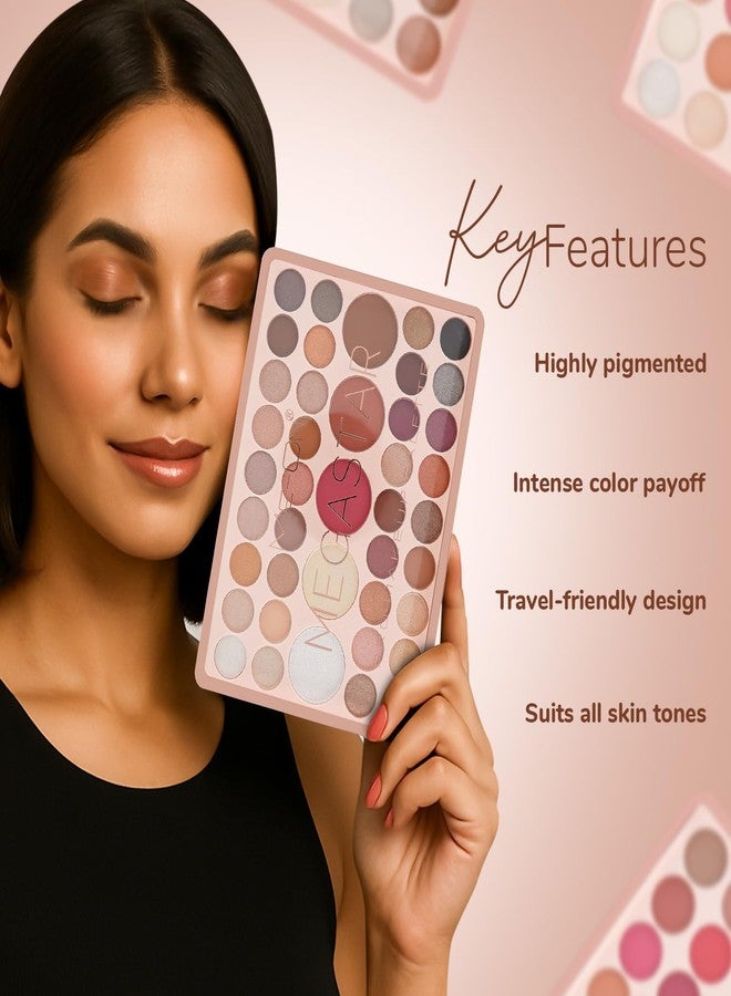 ME-ON Megastar Pro All-in-One Makeup Palette | Face & Eye Kit with Eyeshadows, Blush, Contour & Highlighters | Matte & Shimmer Mix | Highly Pigmented | Smooth Blend & Build (02, 38 gm) - Image 5